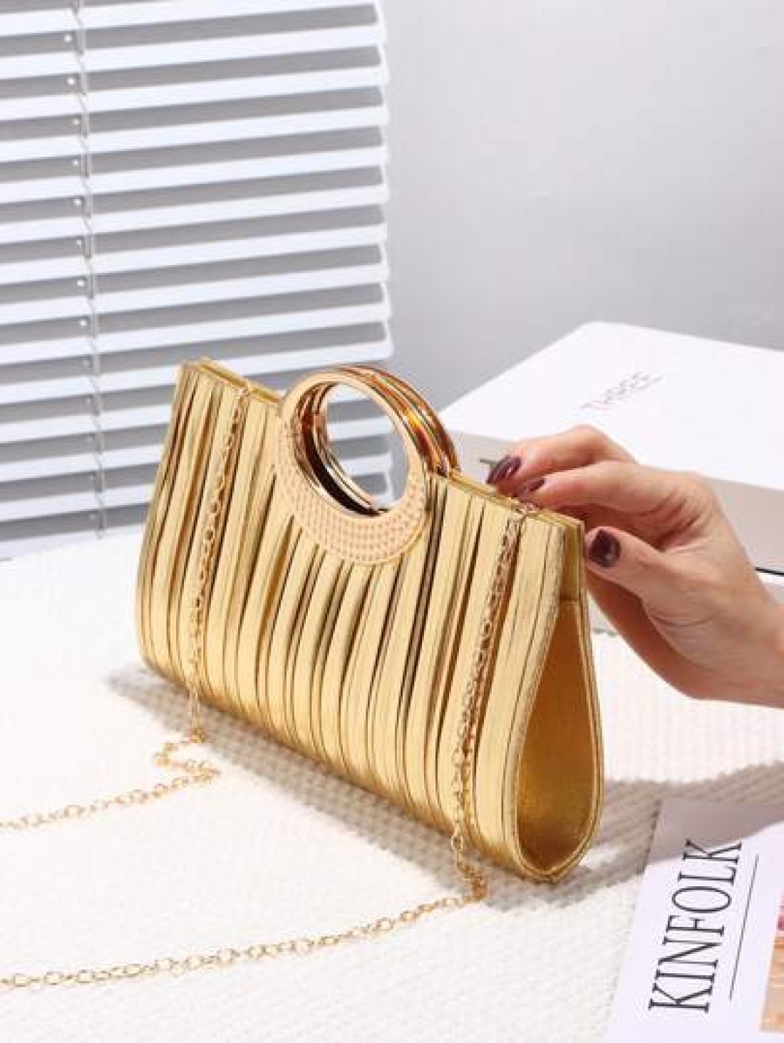 Sparkling Women s Evening Clutch Glitter Fabric Metal Accessories Decor Metal Chain Suitable For Wedding Banquet Party Prom Holiday Gift Formal Dress Matching Valentine s Day Gift Birthday Gift Perfec