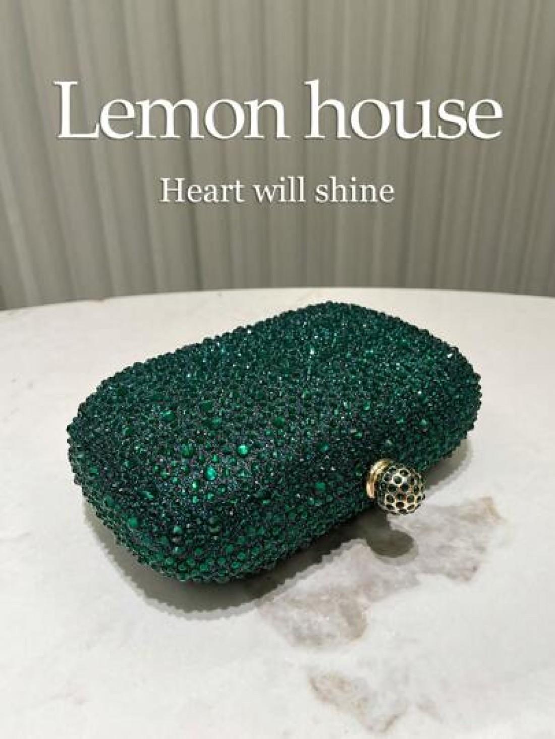 1pc Elegant Green Rhinestone Decor Mini Clutch Purse With Detachable Metal Chain Strap Suitable For Formal Events Wedding Party And Make A Great Gift For Women Perfect For Party Wedding Prom Dinner Ba