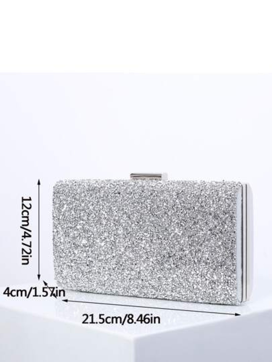 Glitter Bling Shiny Glamorous Elegant Exquisite Small Box Bag Rhinestone Decor Glamorous Funky Rhinestone Mini Bag Star Women Ladies Lover Prom Party Bride Bag Wedding Dinner Bag Evening Bag Rhineston