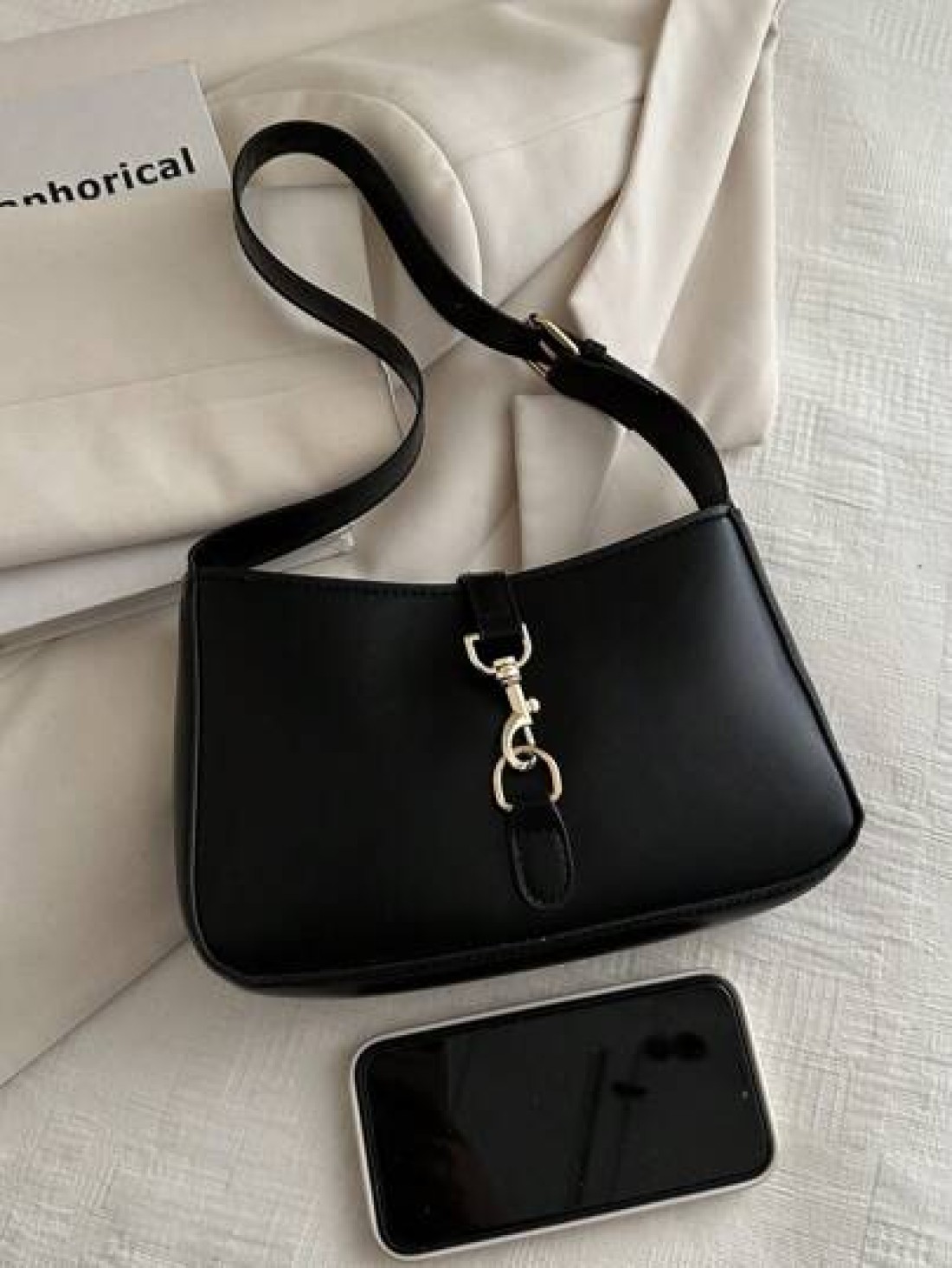 Minimalist Crescent Underarm Bag Shoulder Bag Women s Stylish Handbag Purse For Commuter