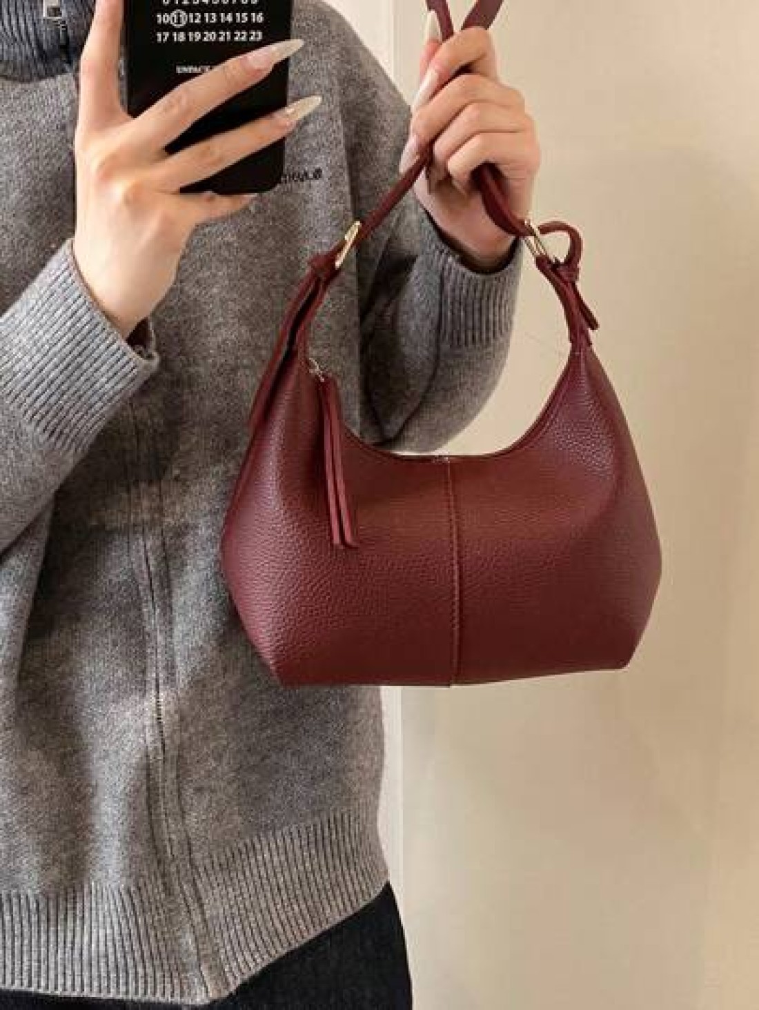 Women Underarm Crossbody Bag Casual Daily Organizer Pouch