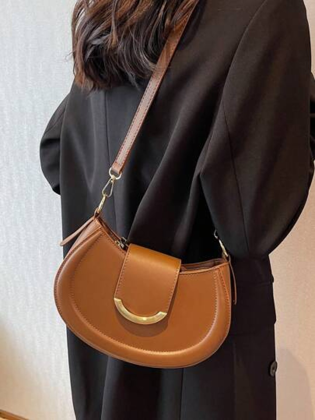 Women s Simple PU Handbag Shoulder Bag Crossbody Bag Clutch Bag Multifunctional Bag