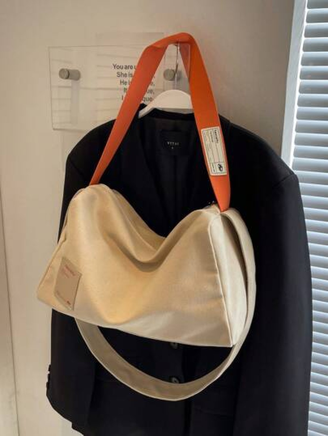 Fashionable Women s Shoulder Bag Casual Simple Large Capacity Adjustable Strap Tote Bag Zipper Closure Colorblock Cloth Bag Suitable For Daily Use College School Foldable Cross Body Handbag