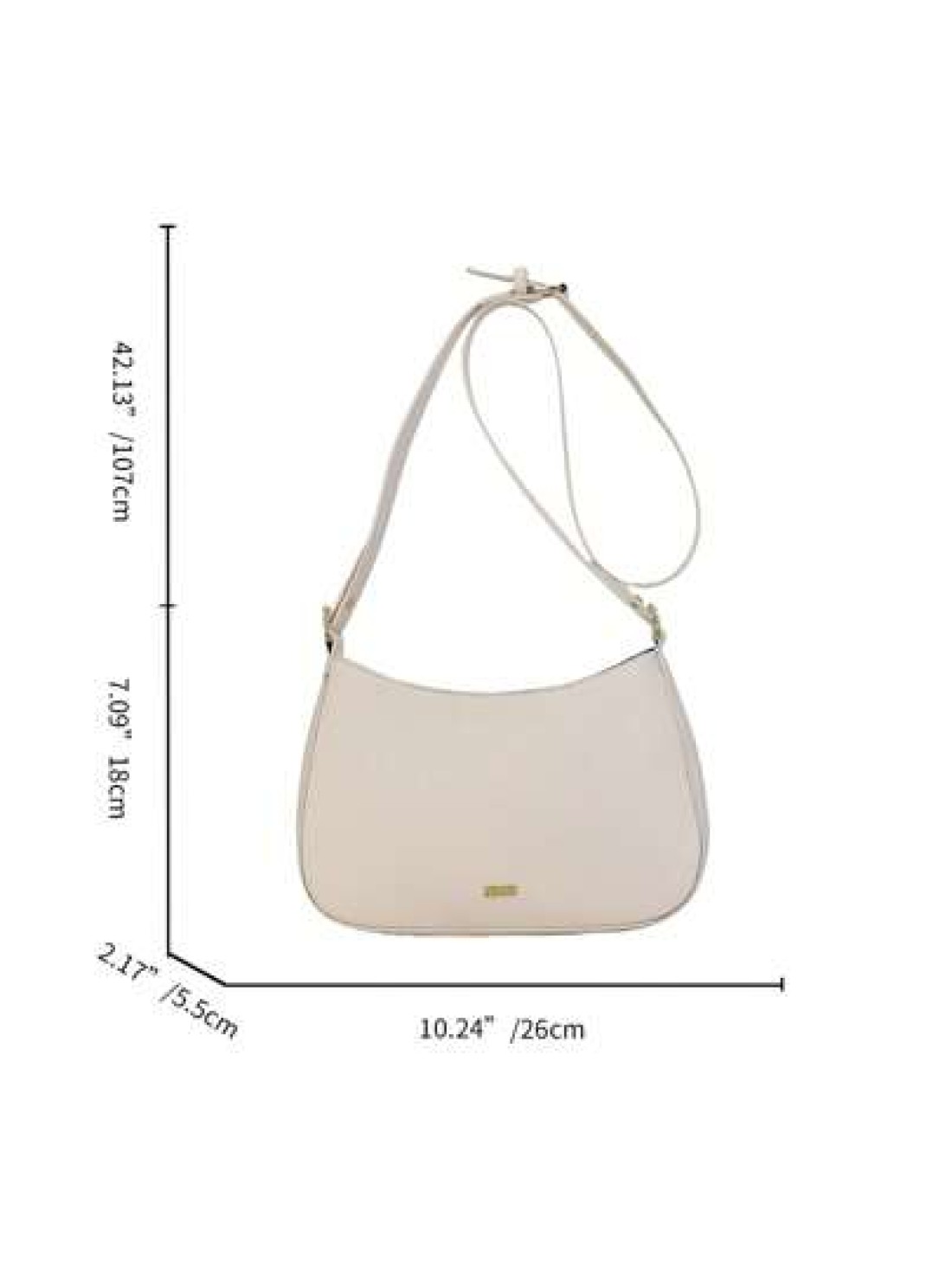 Fashionable Elegant Minimalist Portable Women s Shoulder Bag Mini Underarm Bag With Adjustable Long Shoulder Strap Suitable For Young Women Shopping Dating Party Outing Mall Business