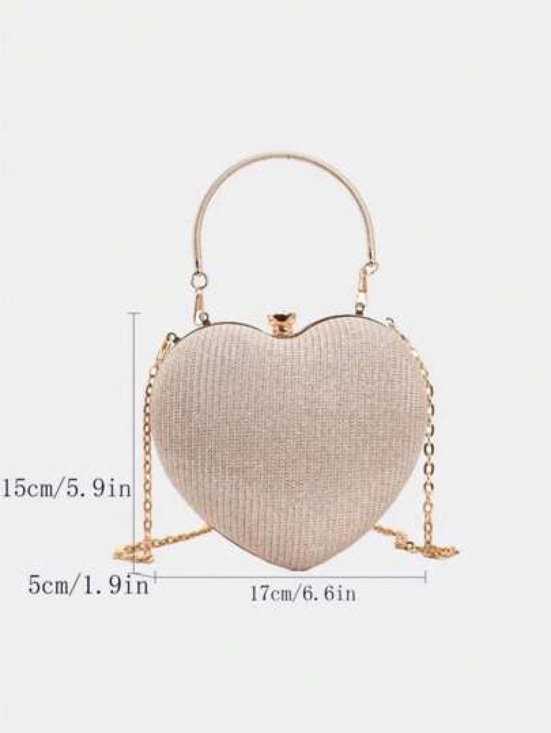 Glamorous Glitter Bling Sequin Luxury Shiny Women s Heart Shaped Rhinestone Evening Clutch Bag Luxury Designer Girls Glitter Crystal Handbag With Chain Strap Y2k Style Novelty Bag Purse For Wedding Pa