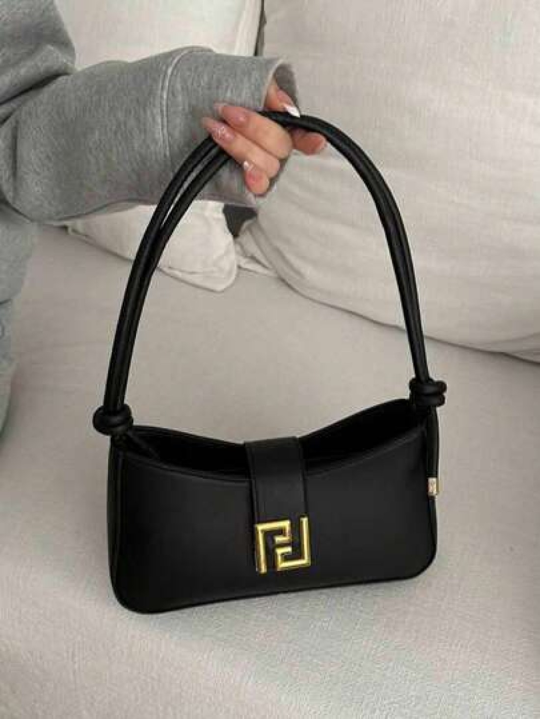 Women Fashion Casual Commute Solid Col Or Shoulder Bag Portable Crossbody Bag Suitab Le For Dating Shopping Gift
