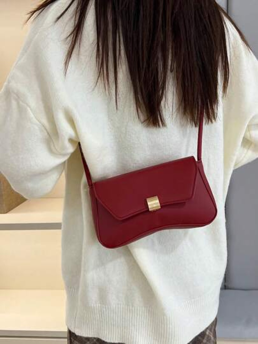 New Fashion Casual Metal Hardware Hot Selling Coin Small Purse Women Handbag Solid Color PU Leather
