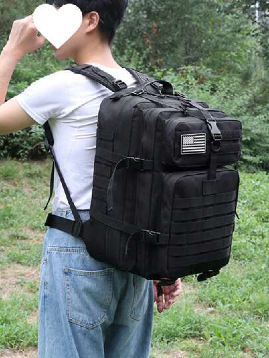 50L 1000D Nylon Waterproof Trekking Fishing Hunting Bag Backpack Outdoor Military Rucksacks