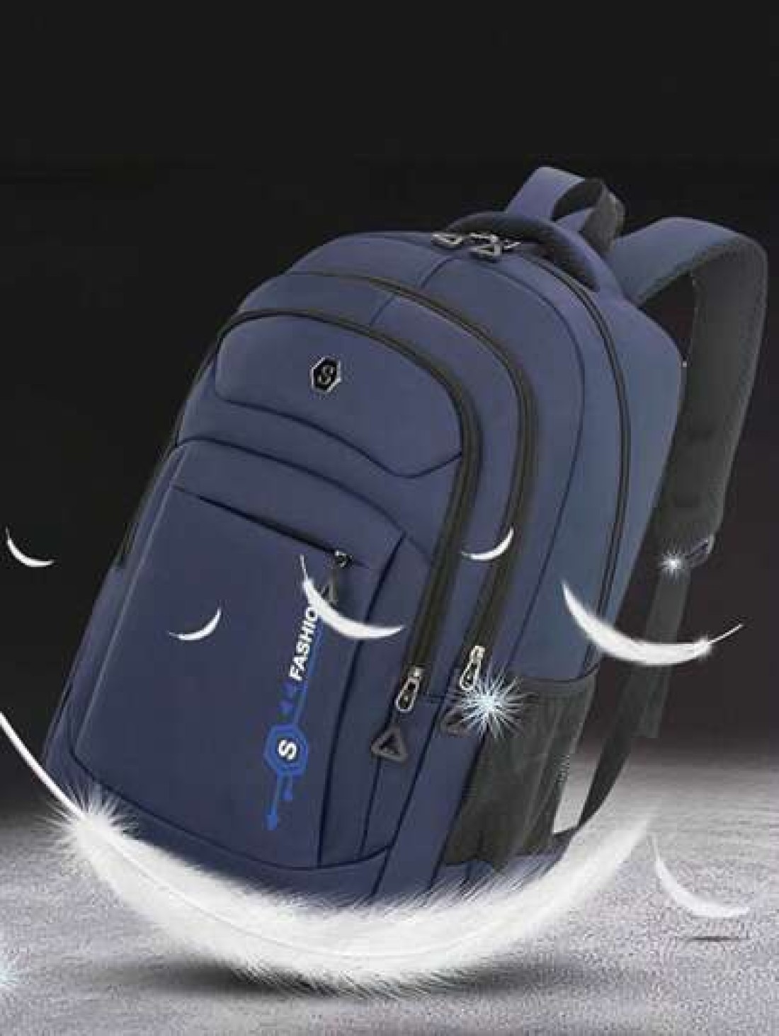 1pc Travel Business Laptop Backpack For 15 6 Inch PC Casual Sport Style Nylon Backpack For Men Large Student Bag Lightweight Multi Function Travel Bag Easy Storage Day Bag Stylish Business Travel Bag
