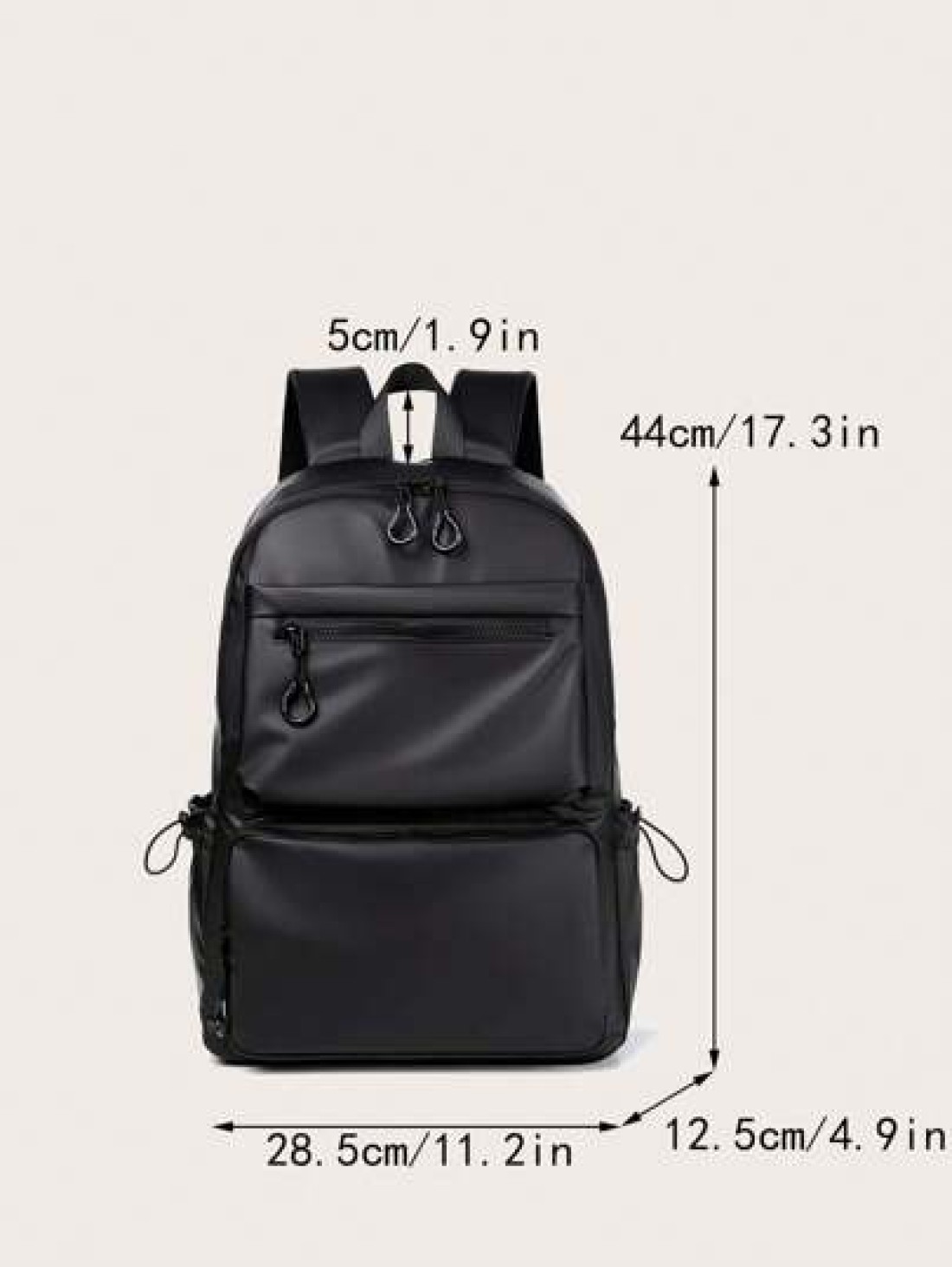 Black Waterproof Backpack Laptop Bag School Backpack For Men