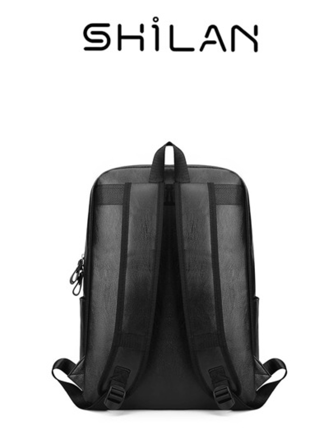SHILAN High End Men s Business Backpack With Large Capacity And Multiple Functions For Sports Made Of PU Material With Multiple Compartments And Pockets Adjustable Shoulder Straps Suitable For Outdoor