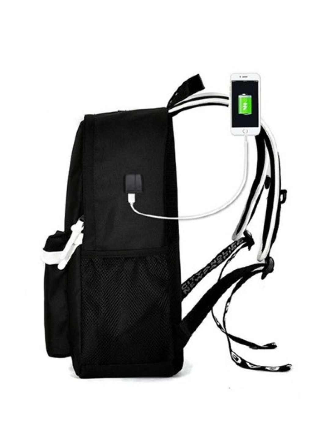 Simple Lightweight Fluorescent Luminous Patterned Backpack Sling Bag Fabric Water Resistant With Large Capacity And Adjustable Shoulder Strap For College High School Male Rucksack Fathers Day Universi