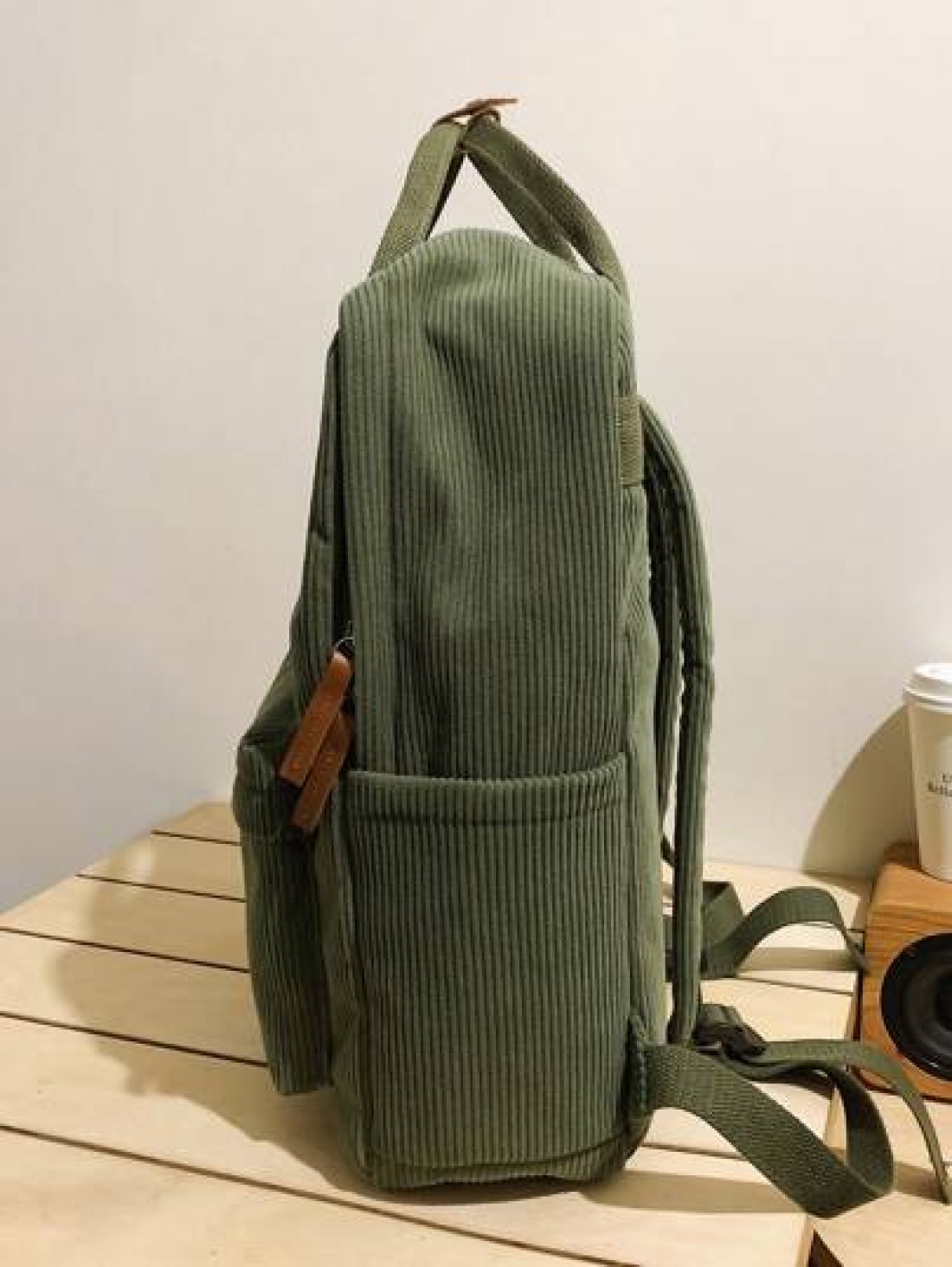 Teenagers Small Corduroy Backpack Lightweight Casual High School College 14 Inch Laptop Travel Bag Backpack Rucksack Dad College Bag School Bag Gifts Fall Christmas Scream Bag Backpack Winter Gifts Ca