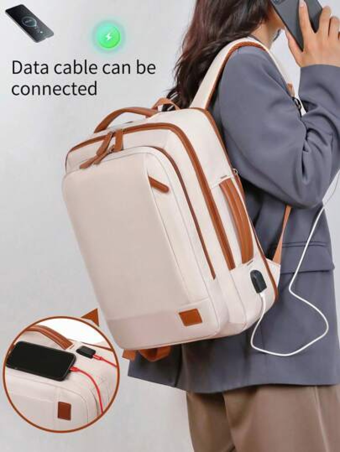 Myco Carry On Travel Backpack For Men Flight Approved 40L Personal Item Backpack With 3 Packing Cubes Travel Book Bag For Weekender College Office Christmas Gifts Winter Christmas Bag Travel Bag Schoo