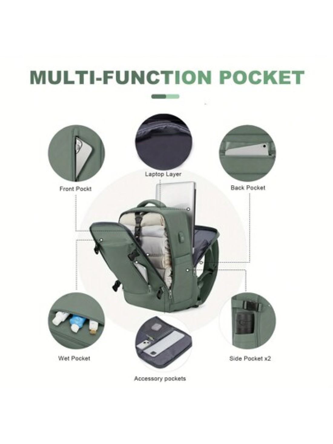 Carry On Backpack Travel Backpacks Flight Approved Large Capacity Nylon Fabric Waterproof Hiking Backpack Outdoor Computer Backpack For Travel Camping Hiking Gift For Mom Dad Daughter Friend New Year