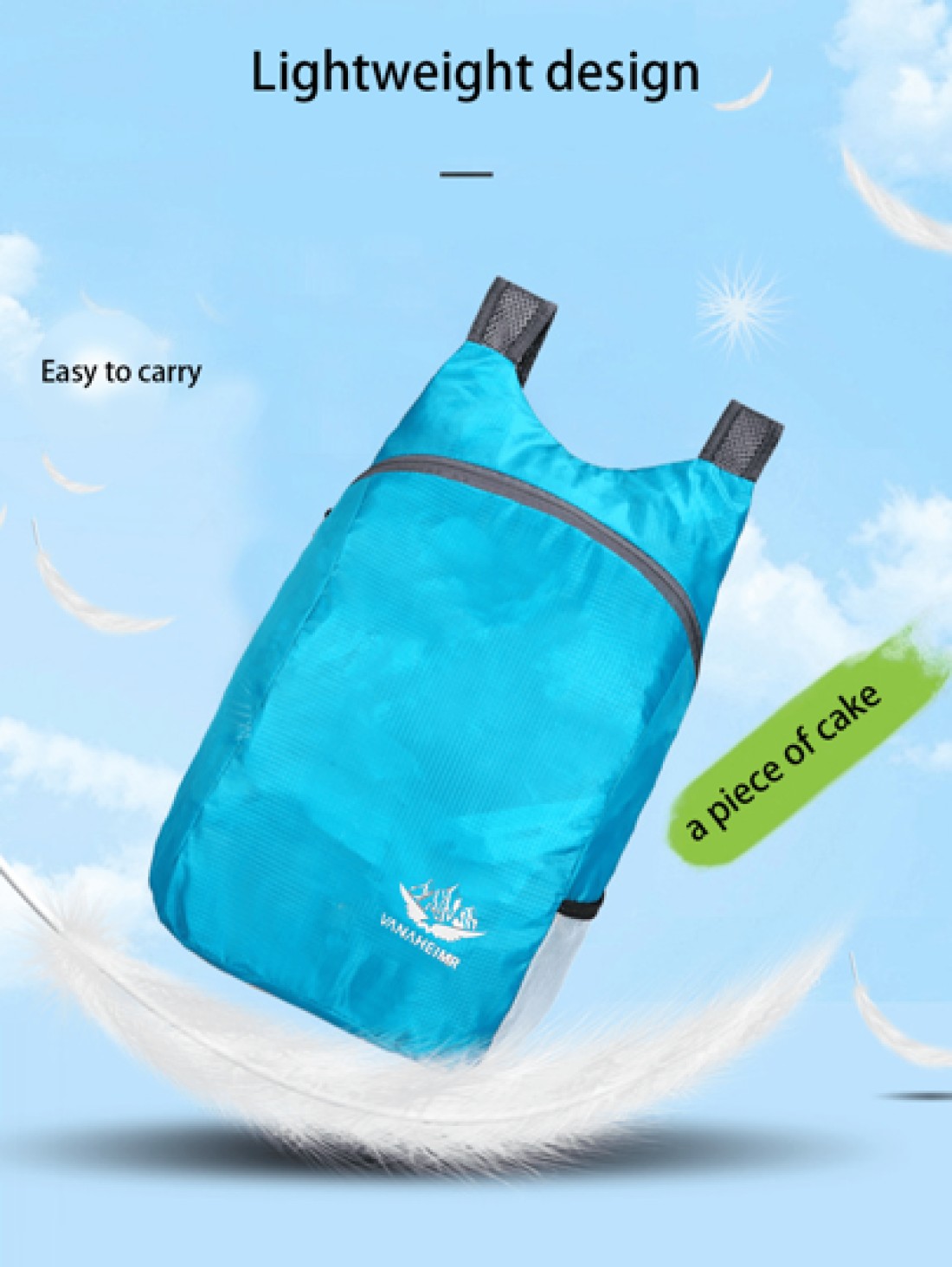 1pc Foldable Backpack 20L Outdoor Sports Bag Water Resistant And Comfortable Folding Bag Ultra Light Portable Storage Bag Backpack For Travel