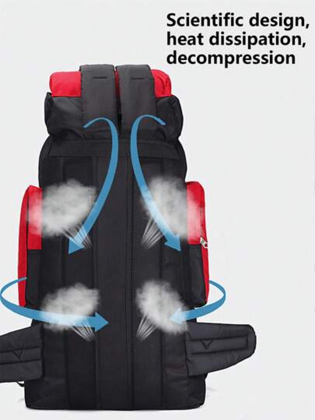 Light Hiking Bag Large Capacity Backpack Adjustable Travel Bag Multi Functional Hiking Bag Multi Pocket Duffel Bag Multi Pocket Camping Bag Suitable For Travel Holiday Hiking Hiking Camping Outdoor Sp
