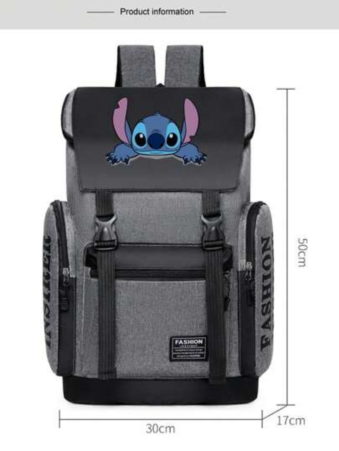 Disney Disney X Stitch Design Large Capacity Backpack Multi Functional Men s Casual Travel Rucksack College Student Business Laptop Bag Anime School Supplies