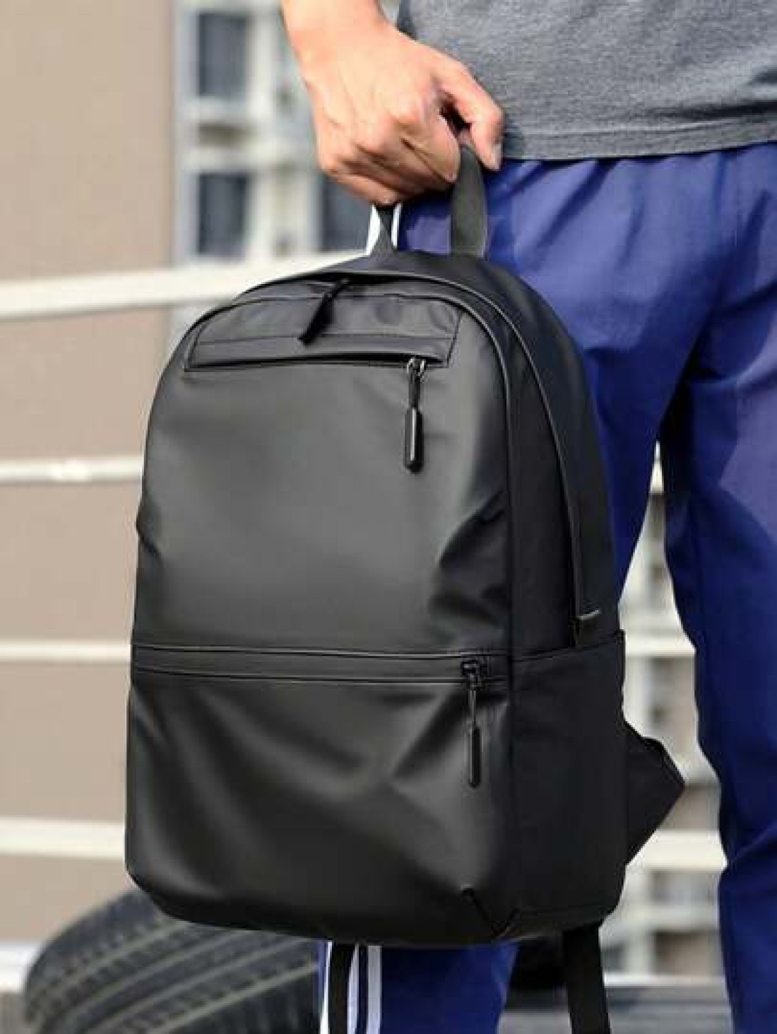 New Arrival Men s Fashionable Simple Business Casual Large Capacity Backpack Rucksack Summer College Bag Dad School Bag Freshman For Books Multi Functional Dorm University Gifts For Men Fall Christmas