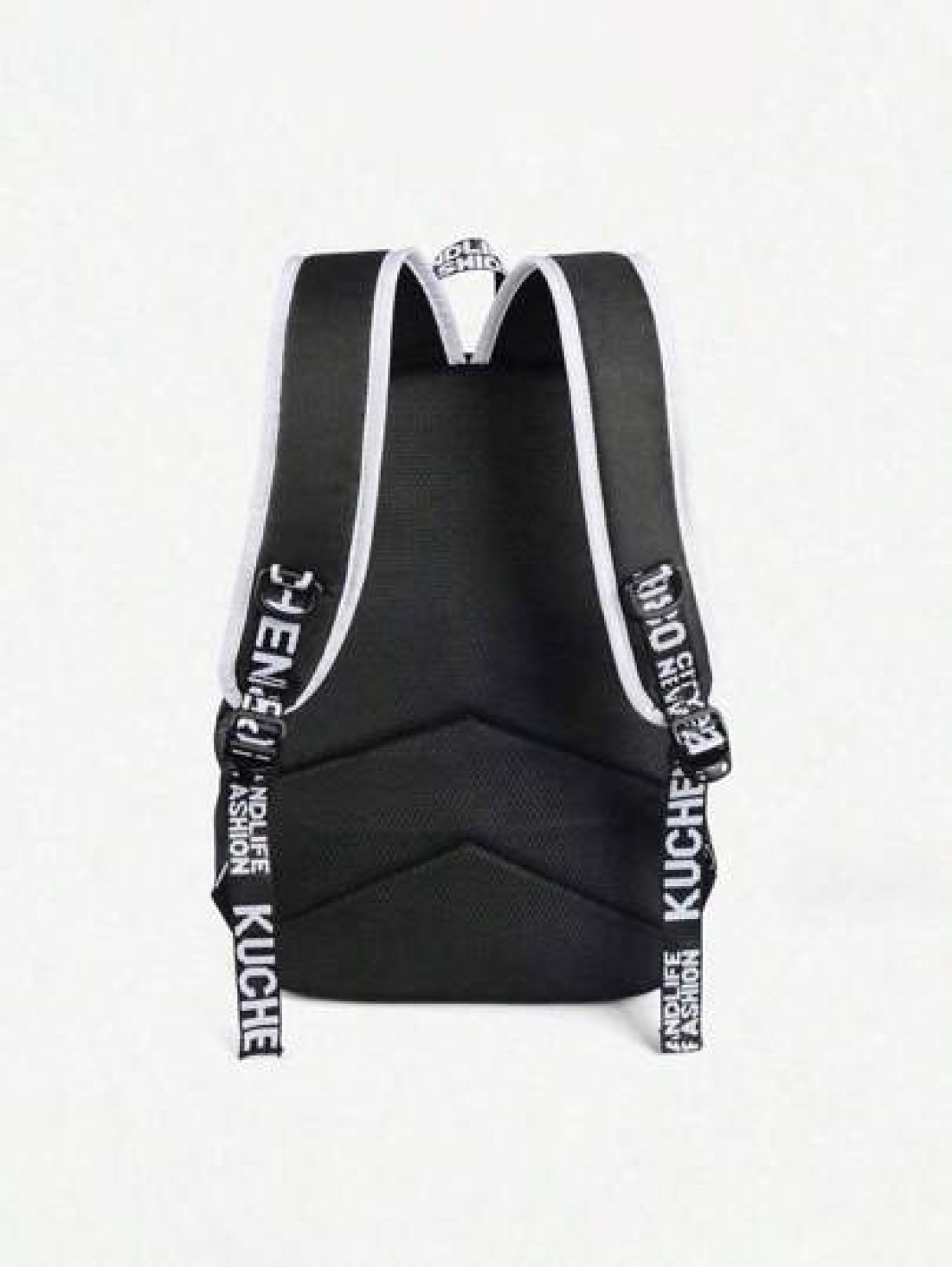 Lightweight Versatile Neon Glow In The Dark Backpack Shoulder Bag Made Of Waterproof Material Large Capacity Adjustable Strap Casual Suitable For School Campus Men All Printed Straps Are Random Anime