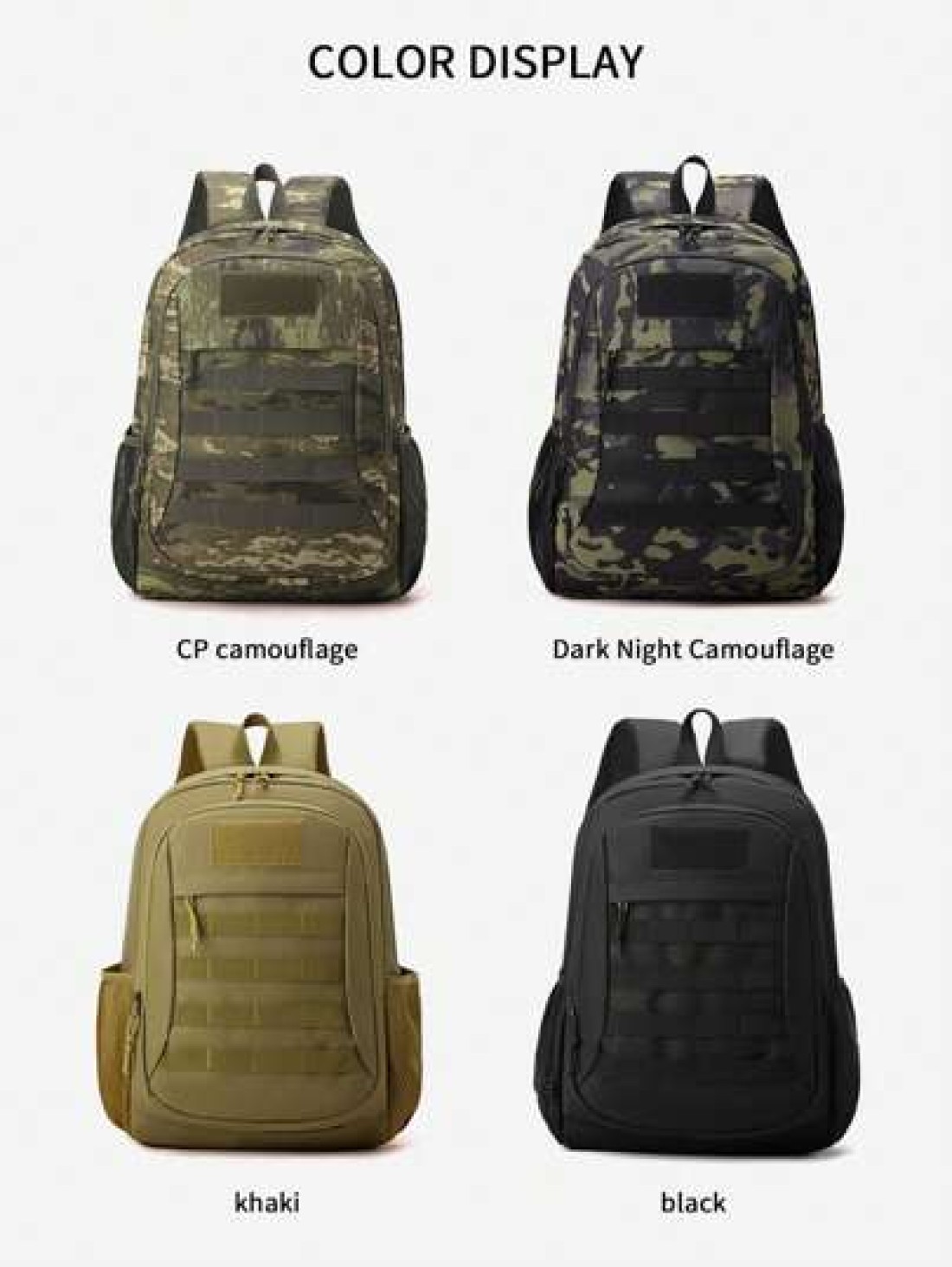 New Simple Large Capacity Tactical Camouflage Backpack Multifunctional Outdoor Camping Bag Hiking Rucksack With Multiple Compartments Suitable As Gift For Teenagers Backpack For Travel