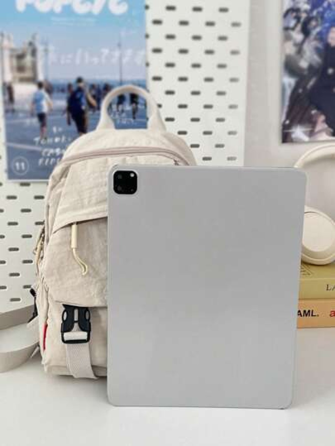Solid Color Nylon Mini Backpack Unisex Multipurpose Handheld Shoulder Bag Suitable For College Students Zipper Closure Daily Wear