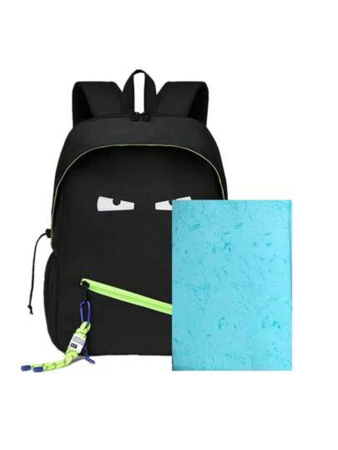 Cute Monster Pattern School Backpack Nylon Waterproof Teenagers Backpack Black Black Backpack Casual Daypack Gifts Valentine Gift Rucksack Summer College Bag Dad School Bag Holiday Computer Shark Elem