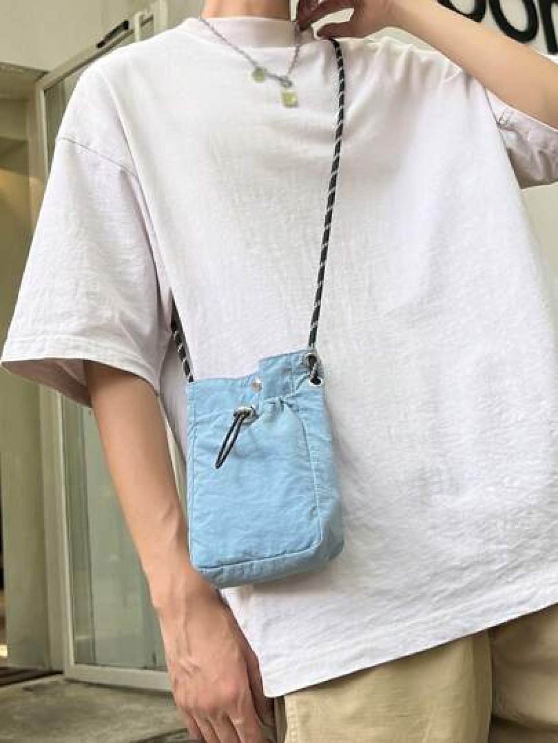 Mini Crossbody Bag For Men Small Shoulder Bag With Card Holder Summer Summer Bag Spring Break Vacation Bag Pack Cross Body Bag School Supplies Purse Sling Bag