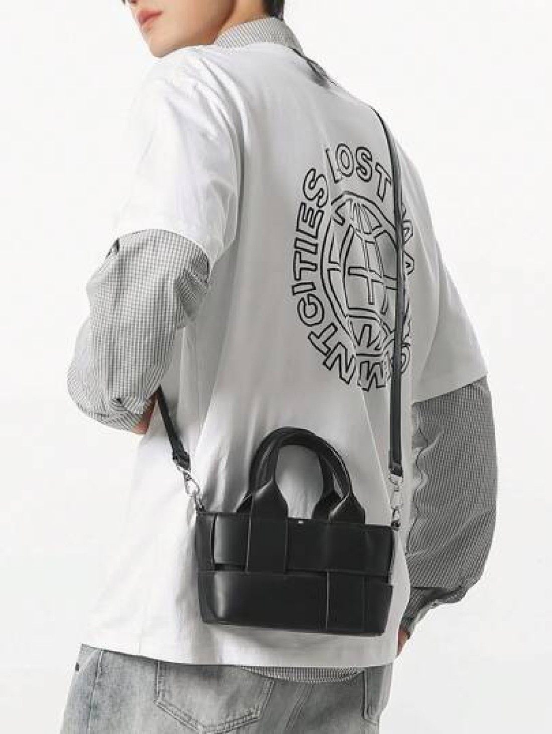 peach tree Men s Messenger Bag Shoulder Bag Square Bag Handbag Waterproof PU Leather Casual Business Travel Toiletry Storage Tool Bag Large Capacity Keeps Your Items Organized