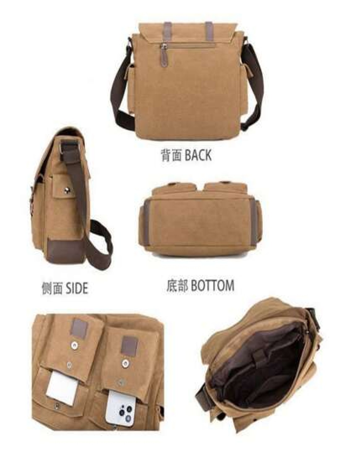High Density Canvas Tote Bag Vintage Tool Bag Versatile Imported Men s Bag Premium Canvas Backpack School Supplies