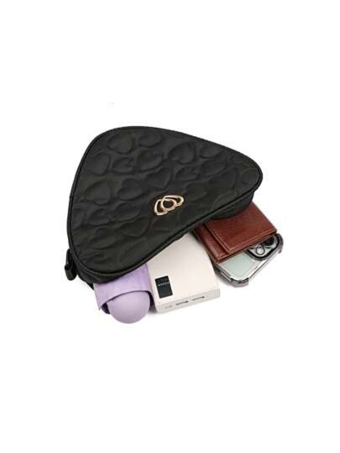 2025 Spring New Men s Love Pattern Shoulder Bag Fashion Leisure Commuter Crossbody Bag
