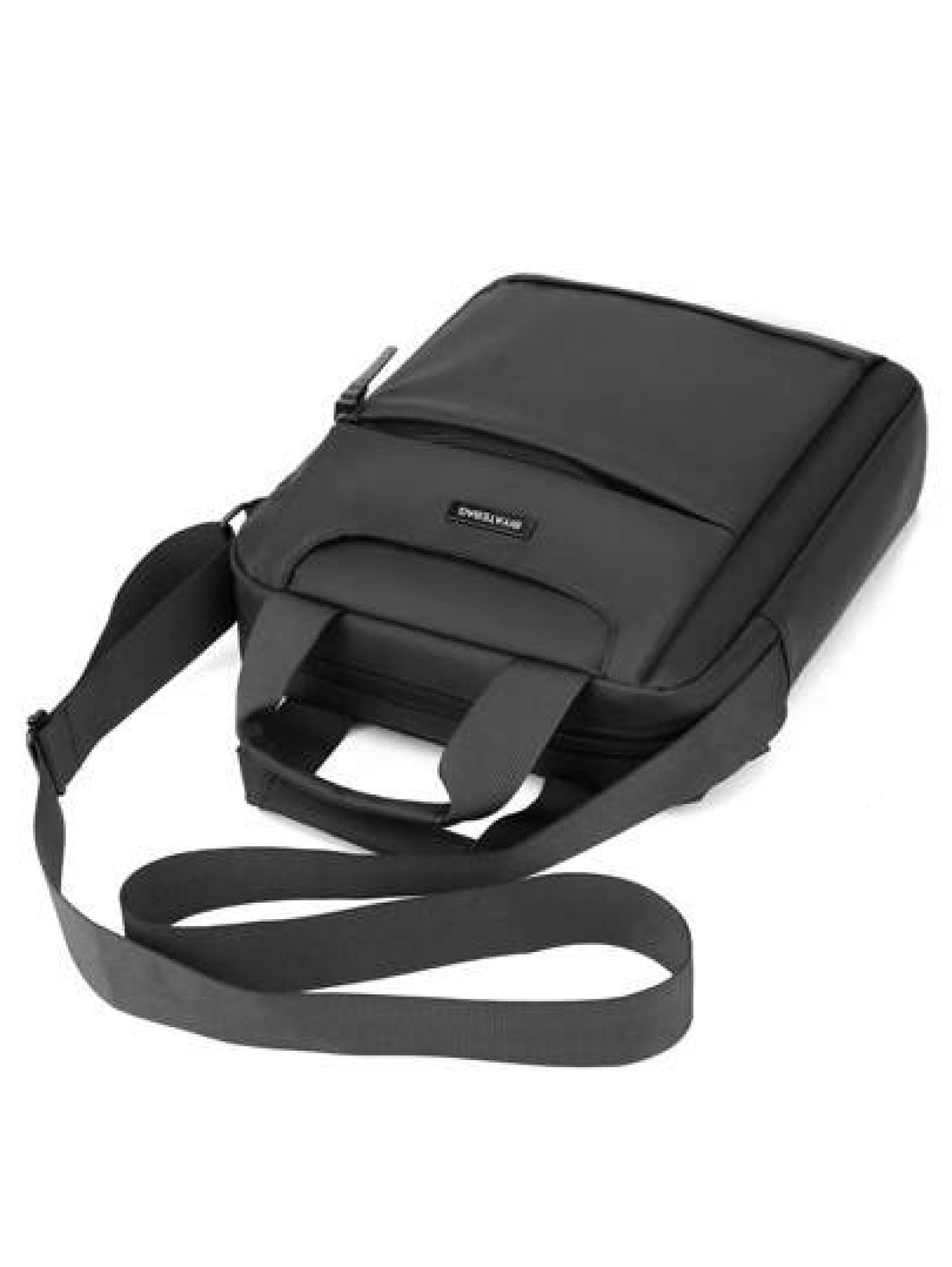 Water Proof Multifunctional Shoulder Crossbody Bag Simple Business Handbag Large Capacity Square Shaped Bag Sling Vacation School Summer Carry On Nylon Business Casual Black Personalized Gifts Dad Hus