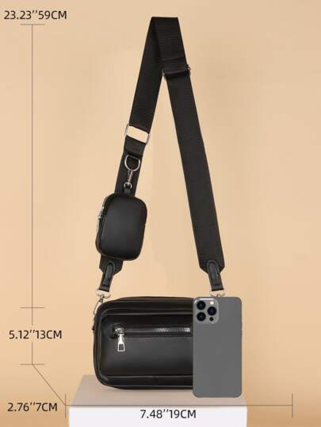 New Women s Bag Simple Casual Two Piece Shoulder Bag Fashion Crossbody Bag Retro PU Soft Leather Feeling Women s Oblique Shoulder Bag