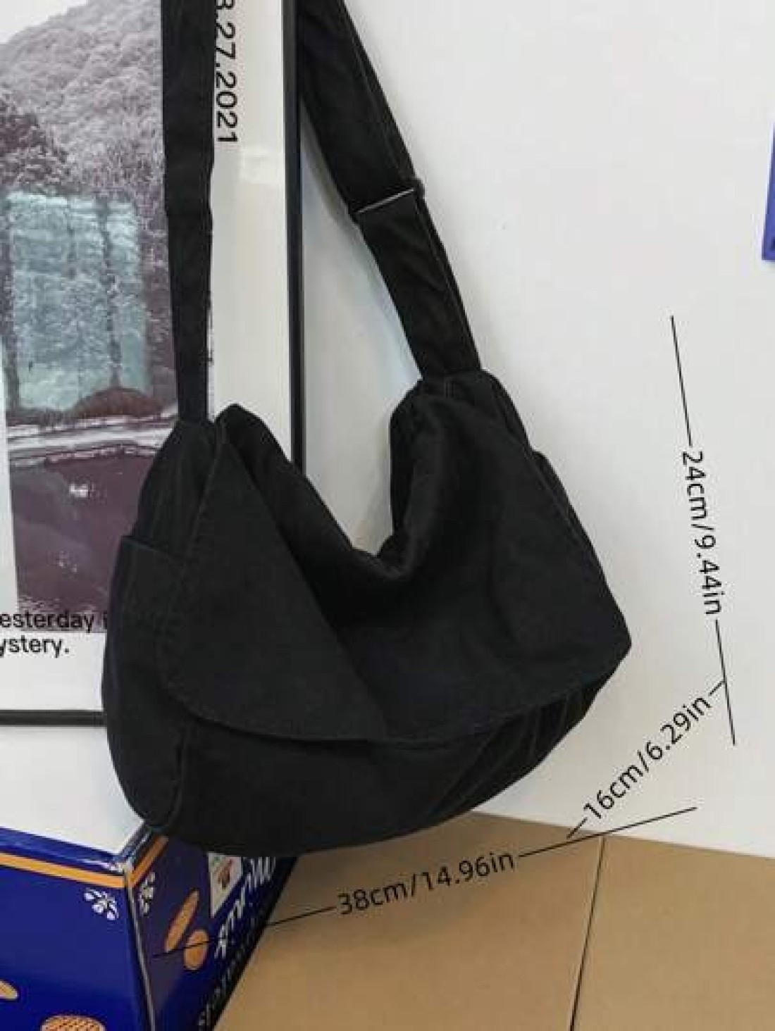 Stylishly Retro Y2K Hobo Crossbody Bag 4 Color Options Canvas Large Capacity Fashion Shoulder Bag Suitable For School Business Outdoor Party Gift Christmas Winter Christmas Gifts Men Bag Laptop Gifts