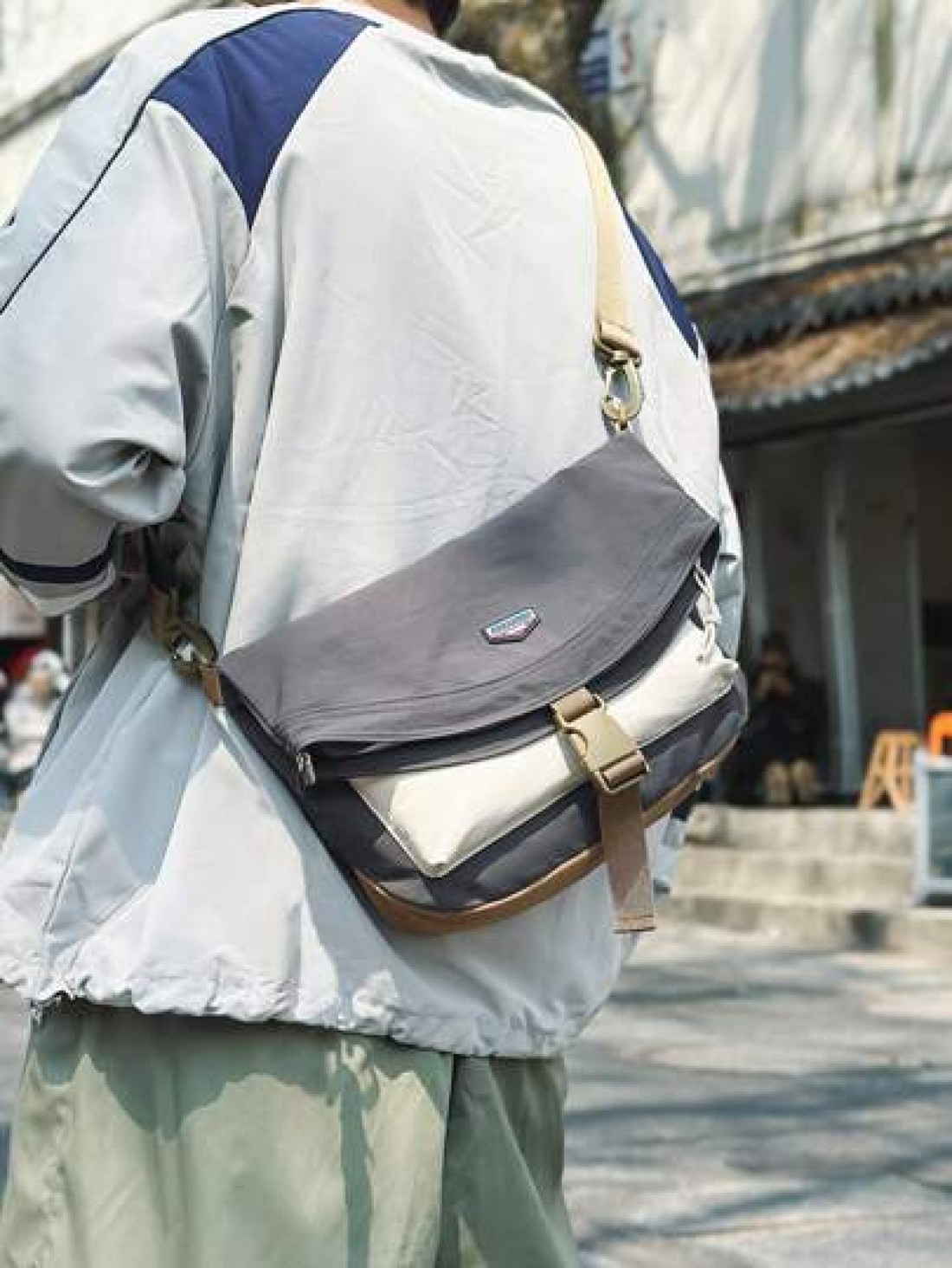 New Fashion Simple Waterproof Men s Shoulder Bag Outdoor Casual Gym Cycling Messenger Bag College Style For School Work Travel High Quality Phone Pouch Gift