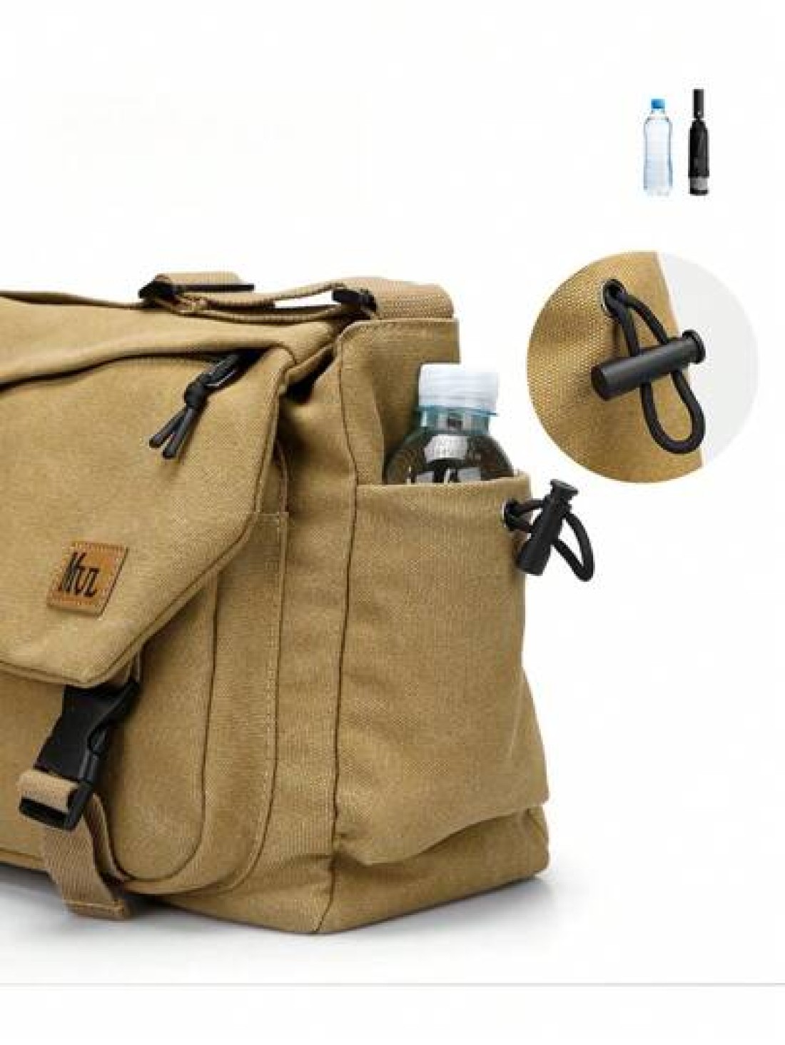 SLIN LXZQ Canvas Flap Messenger Bag Casual Black Shoulder Bag For Commute Men s Shoulder Bag Crossbody Bag Side Bag Student Supplies Men s Autumn Bag Cylinder Bag Vintage Style Christmas Gift Travel H