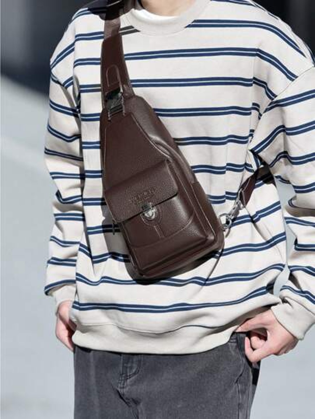 WEIXIER WEIXIER Unisex Shoulder Bag Waist Pack Messenger Bag Women s Crossbody Bag Chest Bag Handbag PU Material Multi Pocket Adjustable Detachable Strap Casual Commuter Bag Business Bag Suitable For