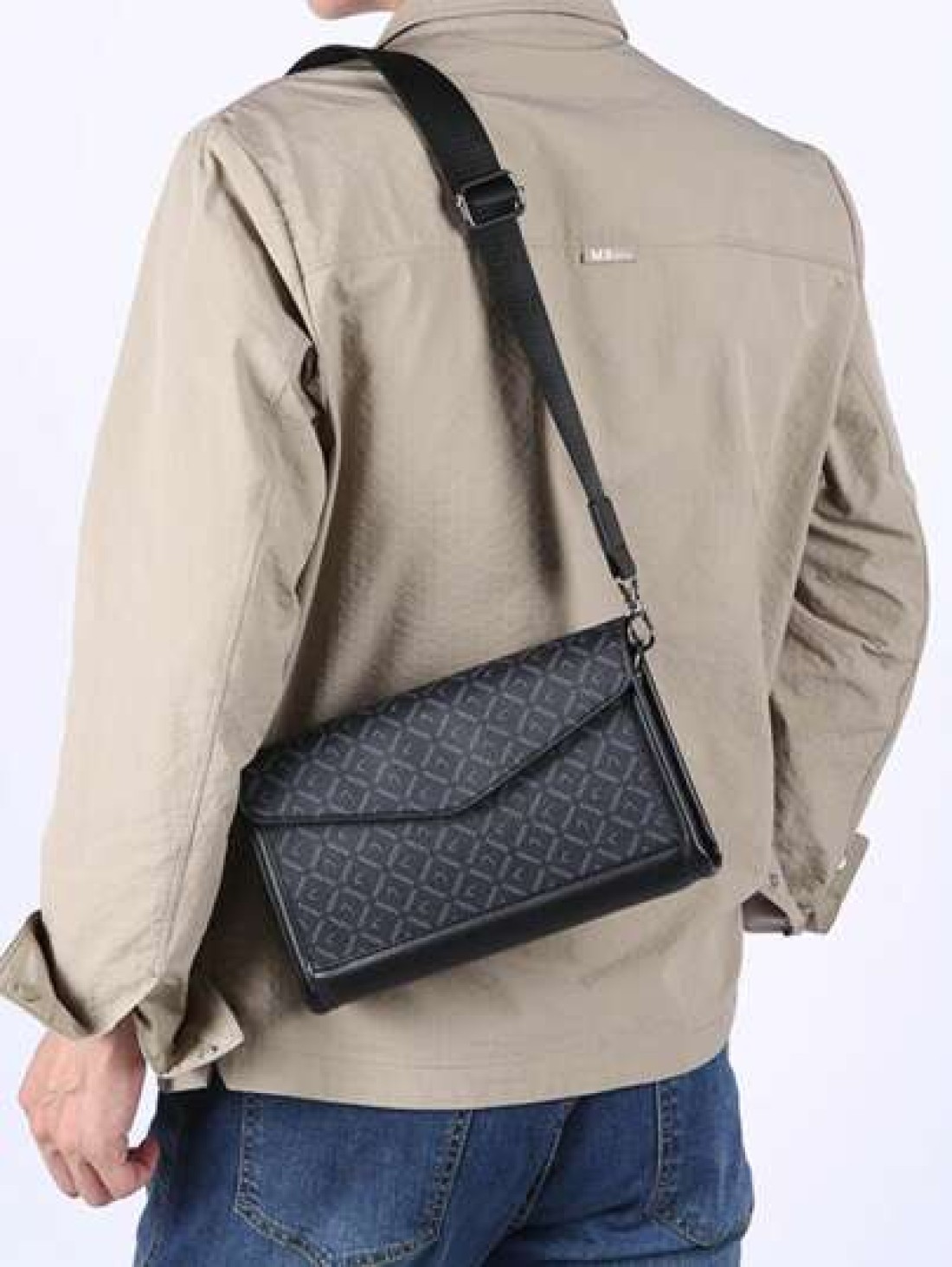 Men s Classic Square Box Crossbody Bag Business Shoulder Bag Sling Bag Small Messenger Bag Fit Underclassmen Father s Day Gift Valentine s Day Gift Travelling Commuting