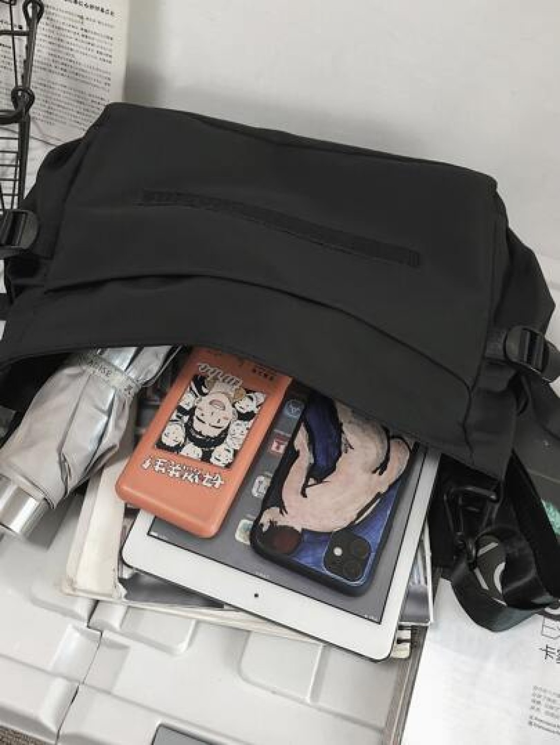 High School Students University Freshman Multifunctional Sling Bag Shoulder Bag Casual Bag Men Letter Graphic Buckle Decor Crossbody Bag Handbag Schoolbag For Travel College Outdoors Hiking Hiking Lar