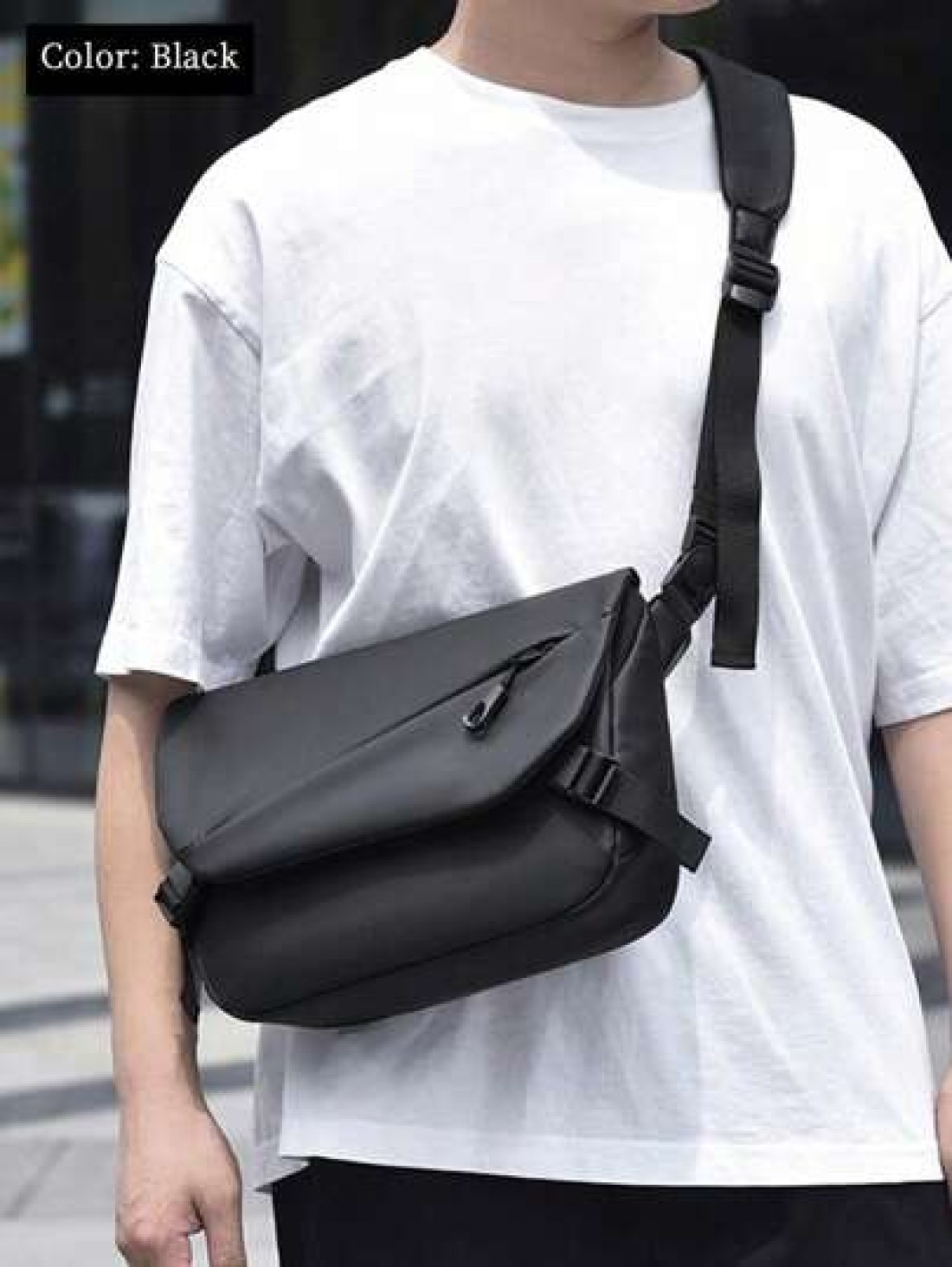 Men s Messenger Bag Fashion Large Capacity Shoulder Diagonal Bag Solid Color Square Bag Water Resistant PU Crossbody Bag Lightweight Casual Crossbody Bag Suitable For Men Youth Gift Men Bag Gifts For