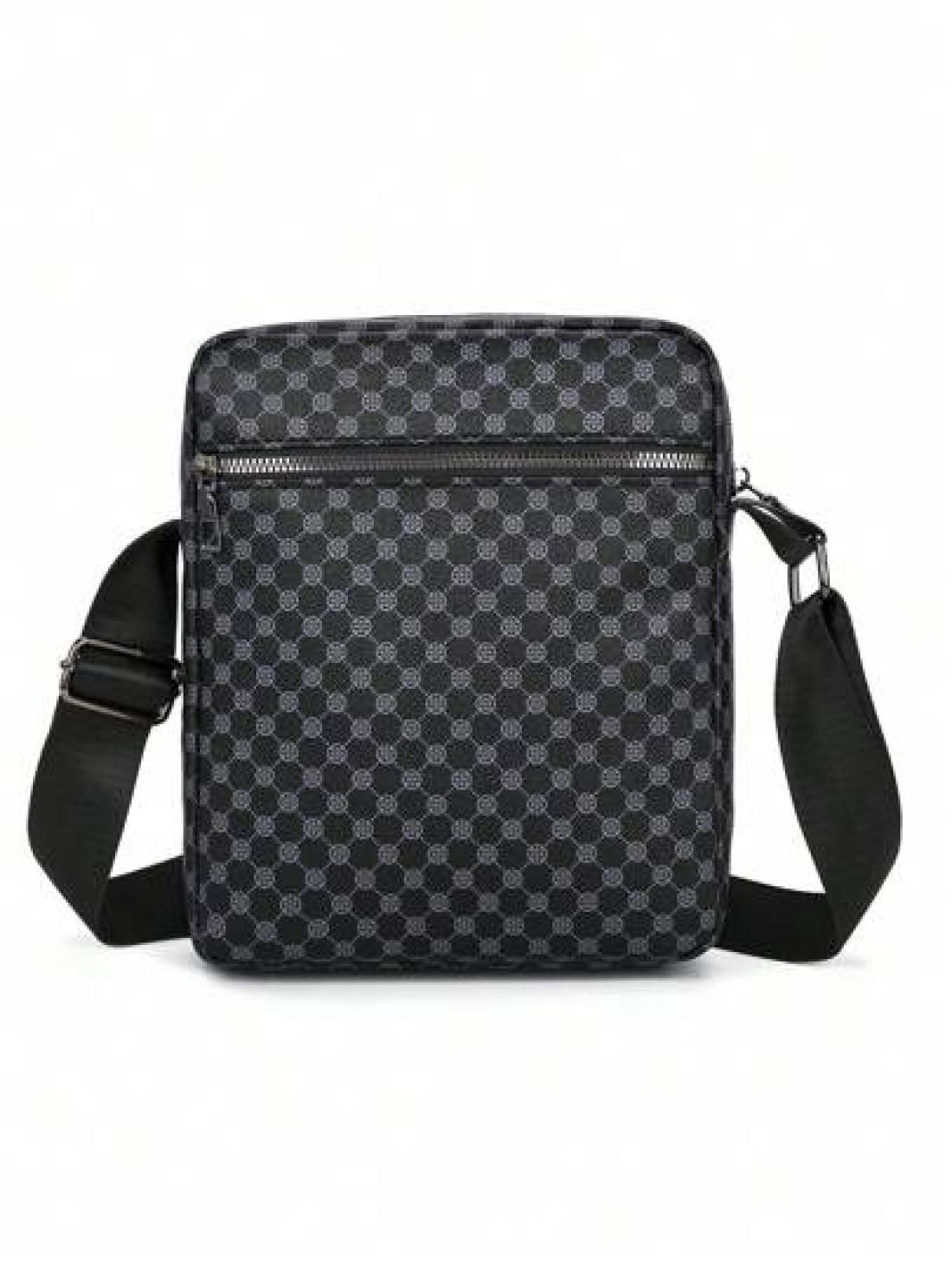 Men s Printed PU Leather Shoulder Bag Small Briefcase Business Bag With Anti Theft Zipper For Travel Christmas Gifts Bag Crossbody Bag Winter Zipper Bag Thanksgiving Purse Holiday Tote Bag Messenger B