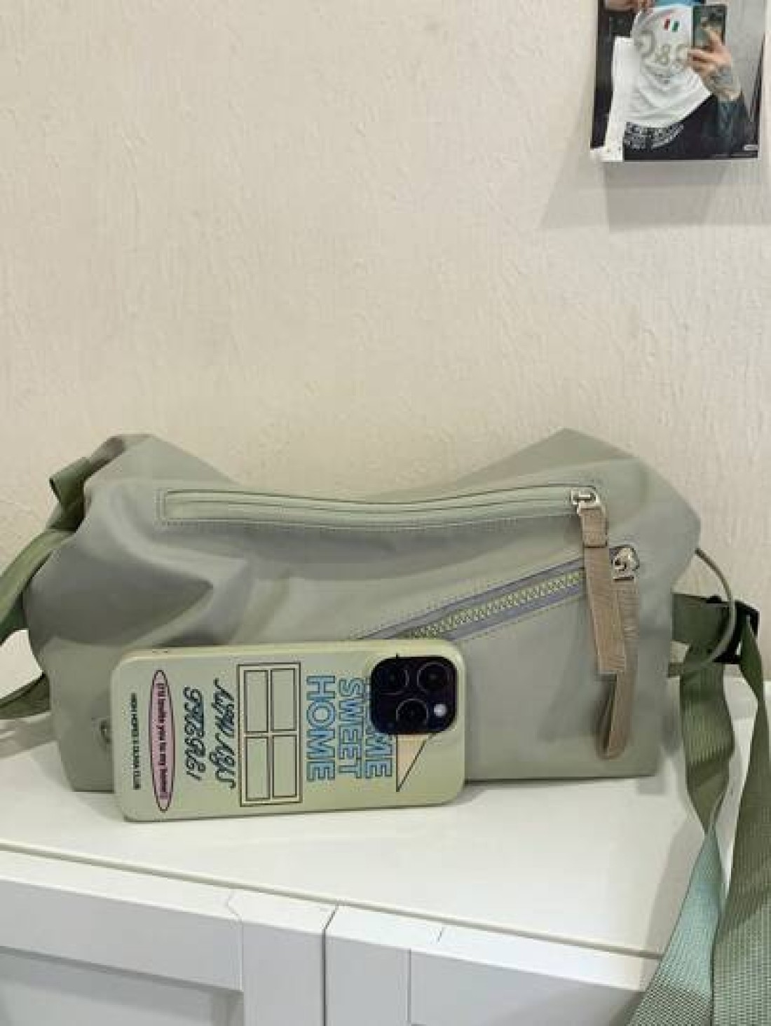 peach tree 1pc Men s Oblique Shoulder Bag Shoulder Bag Mini Sling Bag Multi Color Daily Casual Nylon Lightweight Shoulder Bag Asymmetrical Neck Bag Small Square Bag Oblique Bag Multi Function Outdoor
