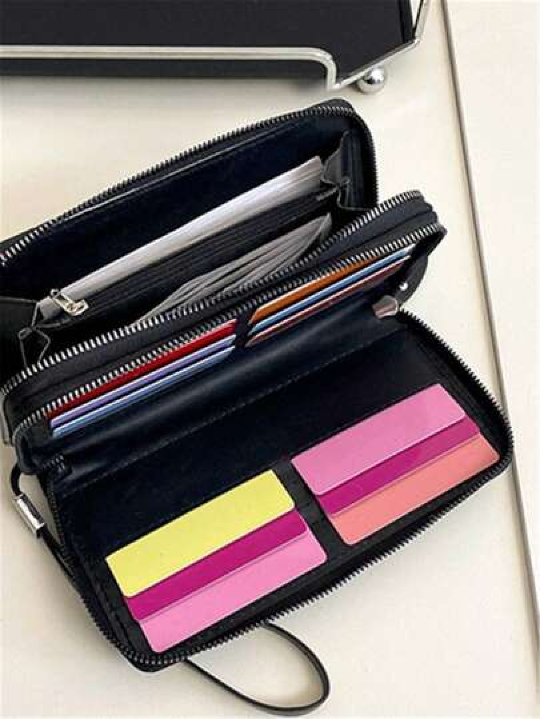 Fashionable Simple Versatile Wallet Casual Travel Shopping Bank Card Holder Wristlet Clutch Bag For Men
