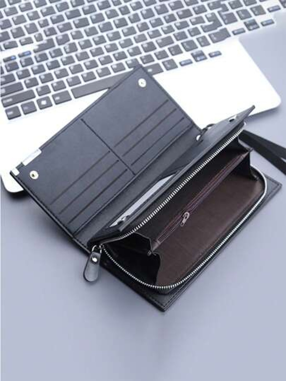 Men Wallets Classic Long Style Card Holder Male Purse Quality Zipper Large Capacity Big Brand Luxury Wallet For Men Summer Freshman For Books Multi Functional Dorm University Gifts For Men Fall Christ