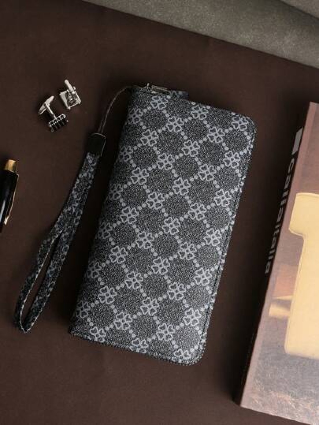 HOVI S Fashionable Minimalist Business Men s Clutch Bag Dual Zipper Large Capacity Multi Card Slot Wristlet Great Gift For Men On Holiday Anniversary