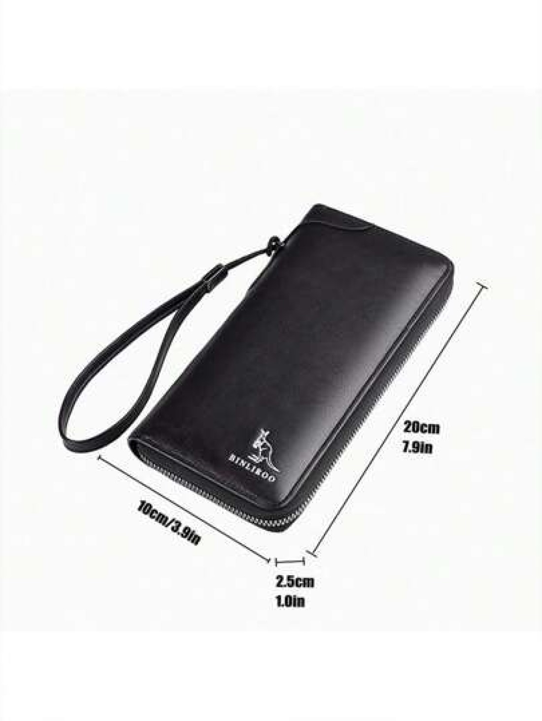 Casual Clutch Wallet Purse For Men Zipper Closure PU Leather Minimalist Style Suitable For Daily Use Gift For Boyfriend Mini Bag