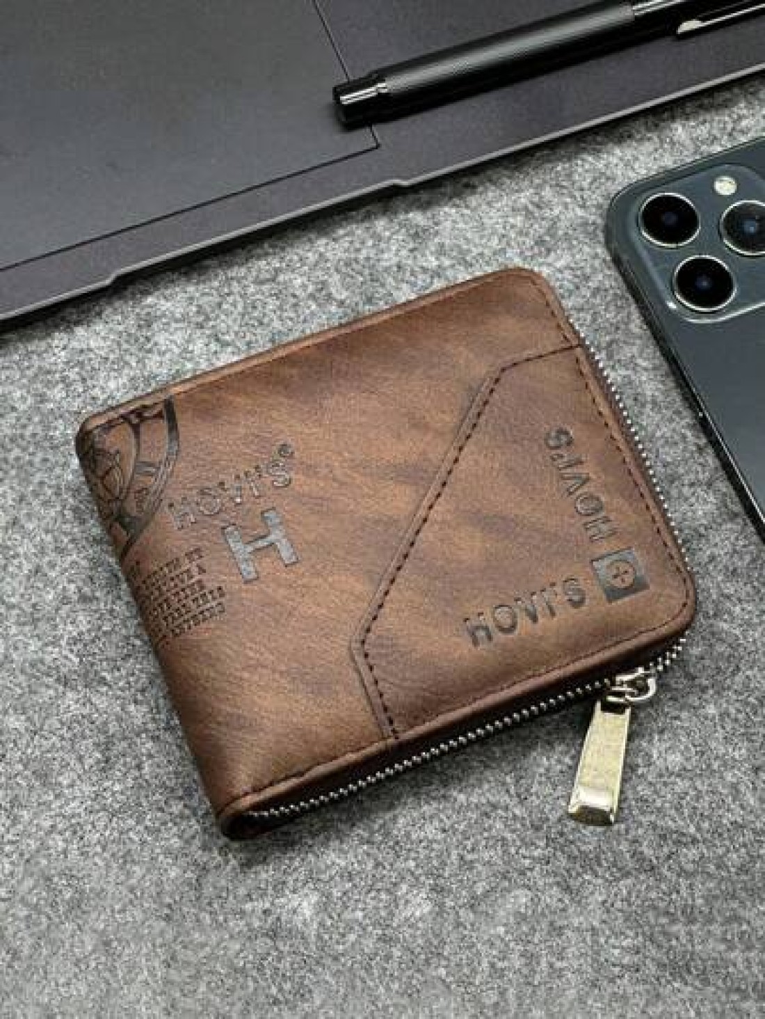 HOVI S Upgrade Your Look With Stylish Business Leather Wallets Fashion Short Wallet Christmas Gifts Fall Winter Travel Holiday Practical Student Thanksgiving Men Gifts Bag Large Capacity Multi Functio