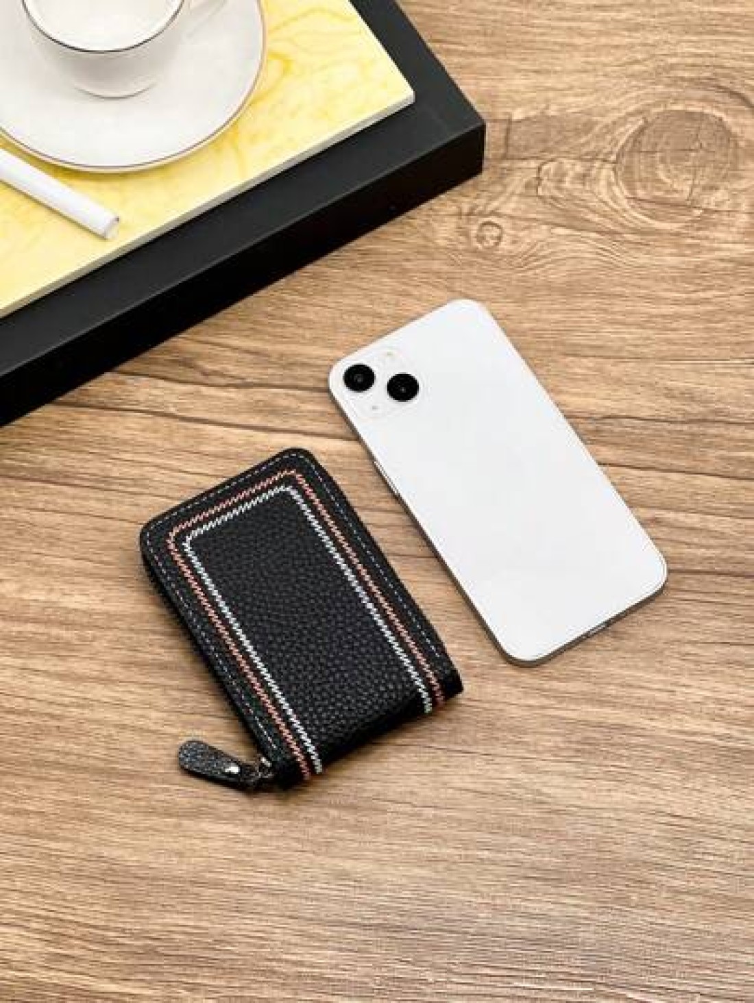 HOVI S Classic Minimalist Card Holder Ultra Thin Portable Card Coin Wallet Multi Function