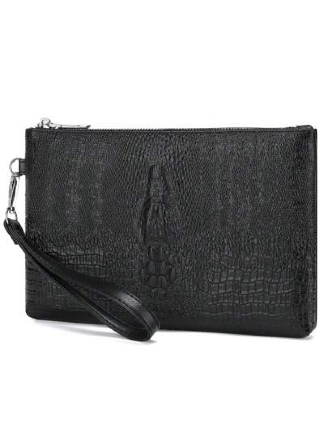 2023 New Men Wallet Pu Clutch Purse Male Hand Bag Crocodile Head Clutch Pack Black Bag Clutch Bag Hand Bag Office Supplies Vintage Gift Gift For Husband Dad Gift Valentines Thanksgiving Travel Winter