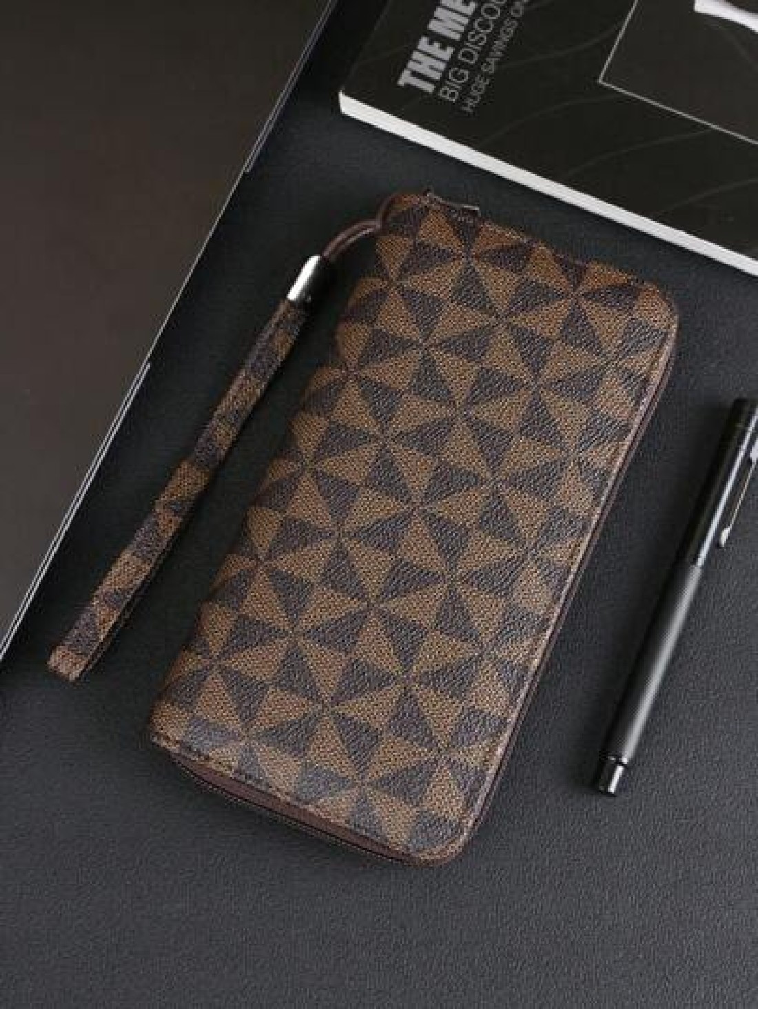 HOVI S Fashionable Minimalist Business Men s Clutch Handbag Large Capacity Multi Card Slots Portable Wrist Bag Great Gift For Men On Holidays Or Anniversary Luxury Bags